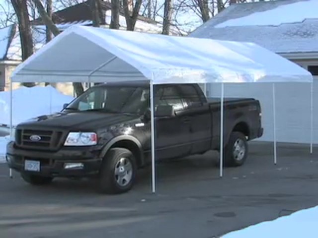 10x20' Instant Garage / Shelter White - image 2 from the video